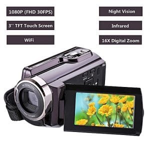 Generic WIFI Infrared Night Vision Digital Camera Camcorder FULL HD 1080P LCD Screen