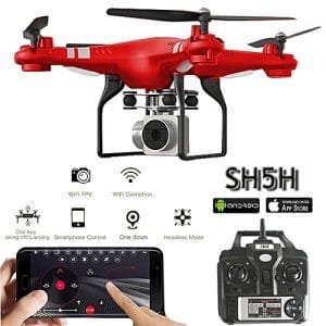 Generic SH5H Dron Quadrocopter FPV Drones Wifi 2.0MP Camera RC Helicopter Remote Control Toys Red