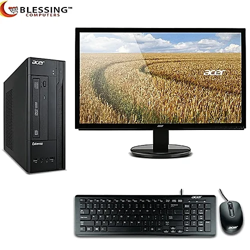 Acer Extensa X2610G Small Form Factor Desktop Computer Intel Celeron J3060 1.6GHz Processor 2GB RAM 500GB HDD Intel HD Graphics Windows 10 Home + 19.5-Inch Monitor