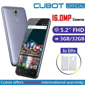Cubot Note Plus - 5.2 3GB/32GB Fingerprint 16MP + 16MP Android 7.0 4G Smartphone EU - Blue