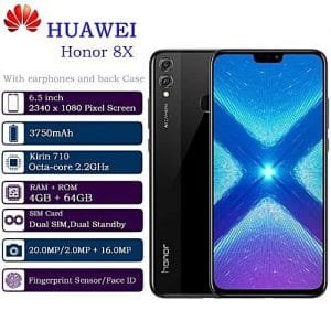 Huawei Huawei Honor 8X 6.5" (4GB RAM, 64GB ROM) Android 8.1, Dual SIM Fingerprint ID 4G Smartphone - Black