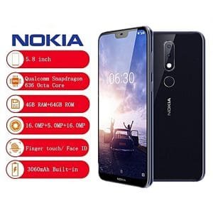 Nokia Nokia X6 ( Nokia 6.1 Plus ) 4G Phablet 5.8 Inch Android 8.1(4GB+64GB)-DEEP BLUE