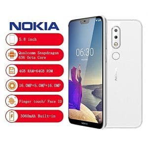Nokia Nokia X6 ( Nokia 6.1 Plus ) 4G Phablet 5.8 Inch Android 8.1 4GB RAM 64GB ROM-WHITE