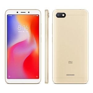 Mi (Xiaomi) Redmi 6A 5.45-Inch (2GB, 16GB ROM) 13MP + 5MP Dual SIM 4G AI Face Unlock Smartphone - Gold