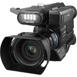 Panasonic HC-MDH3 Professional AVCHD Shoulder Mount Camcorder With LCD Touchscreen + LED Light - Black