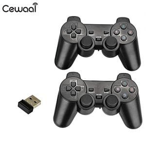 Generic 2Pcs 2.4G Wireless Game Controller Gamepad With Vibration For PS3 TV Box Joystick Game Controller Remote With Receiver And CD