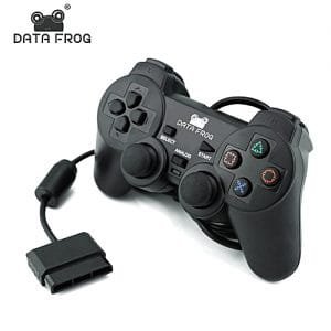 Generic Data Frog Wired Gamepad Controller For Sony PS2 Double Vibration Controller Gamedpas Joystick For PlayStation 2