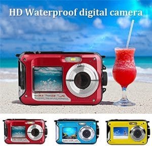 Generic Cewaal 3 Colors 2.7 Inch Digital Camera Waterproof Camcorder 24MP 16X Zoom Full HD 1080P Anti-shake CMOS Digital Camera Travel CHSMALL