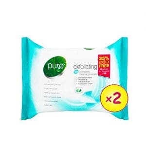 Pure Exfoliating Wipes - 20 Pieces (X 2)