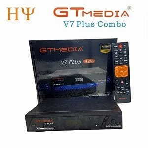 Generic 2PCS/Lot GTMEDIA V7 PLUS 1080P Full HD DVB-S/S2+T/T2 Satellite TV Receiver Support PowerVu,Biss Key, H.265, 4-digit LED Display