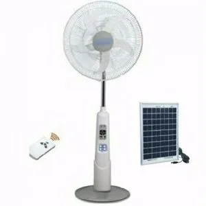 Generic Rechargeable Fan With Solar Panel - 16 Inches