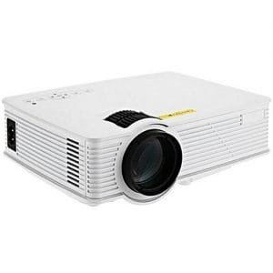 Generic Portable Mini Projector GP-9 Home Theater 2000 Lumens Full HD 1920 X 1080 Pixels Multimedia LCD Video Teaching Projector For PC(White)