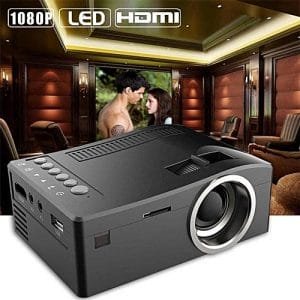 Generic 1080P HD LED Home MulitMedia Theater Cinema USB TV VGA SD HDMI Mini Projector BK