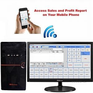 Maxview MONITOR + Desktop Computer + POS Software + Mobile Report Alert