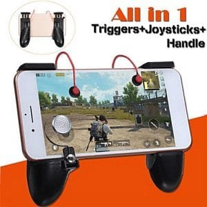 Generic EastVita 3 In 1 Trigger + Joystick + Handle Mobile Game Gamepad Joystick Controller Trigger Fire Button For PUBG