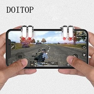 Generic 1Pair Pubg Controller Mobile Gamepad Free Fire Artifact For Pubg Trigger Six-finger Linkage For Pubg Control Gaming Accessories