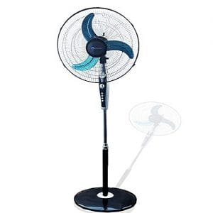 katec Standing Fan With Led Light And Timer - 18 Inches