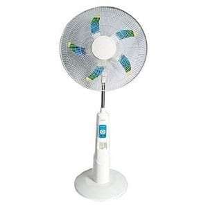 Lontor Rechargeable Standing Fan-16 Inches-With Solar Charging Port, Remote Control And USB