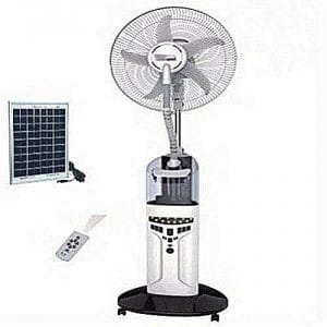 Lontor Lontor - Rechargeable Mist Fan With USB & Remote + 20 Watts Solar Panel