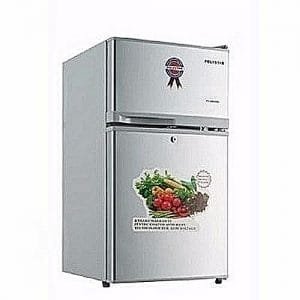 Polystar Powerful Silver Colour Double Door Refrigerator PV-DD202SL