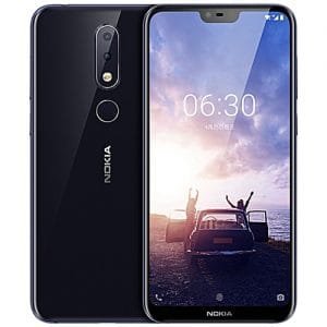 Nokia Nokia X6, 5.8-Inch, 6GB + 64GB (Dual Sim), Android 8.1, 16MP+16MP, 3060mAh, 4G LTE - Blue