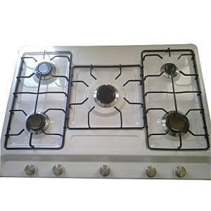 Erato Table Top Gas Cooker - White 5 Burners