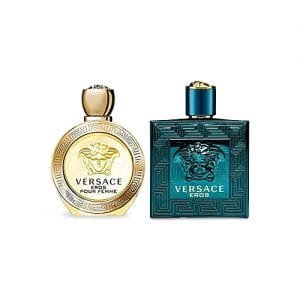 Versace Eros EDT 100ml For Men & Eros Pour Femme EDP 100ml Women