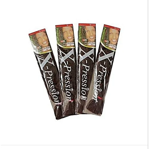 EXPRESSION EXPRESSION Hair Attachment- Ultra Braid 4 Small Packs Set- Colour 1