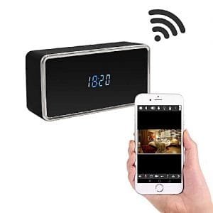 Generic HD 1080P Hidden Mini WIFI Security Camera MINI Recorder Build In WIFI Wireless Electronic Clock Alarm Clock APP Can Be Controlled And Viewed In Real-time Recording WWD