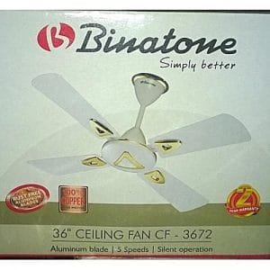 Binatone Powerful Ceiling Fan CF-3672 WHITE