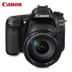 Canon Canon EOS 80D 24.2MP Digital SLR Camera Kit 18 - 200mm 45 Points Cross Focus WiFi / NFC