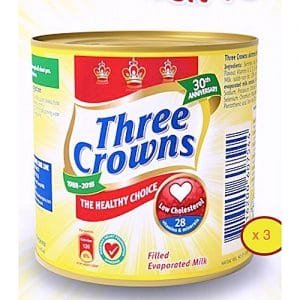 Three Crowns Three Crowns Evaporated Milk 160g X 3