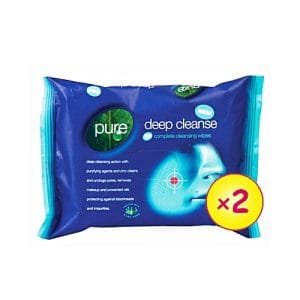 Pure Deep Cleanse Wipes - 25 Pieces (X 2)