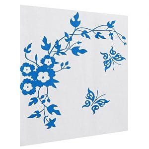Generic Butterfly Flower Wall Sticker Bathroom Toilet Decal Removable Home Fancy Decor Pink 235279 Color-2