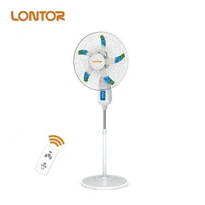 Lontor Rechargeable Fan With Remote Control + FREE Solar Panel-18INCHES