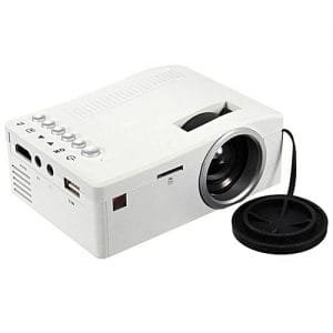 Neworldline 1080P HD LED Home MulitMedia Theater Cinema USB TV VGA SD HDMI Mini Projector-White