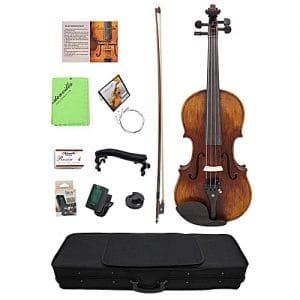 Generic ASTONVILLA 4/4 Maple Spruce Wood 4 String Violin With Carry Case Strings And Sordine