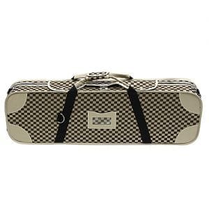 Generic Deluxe 4/4 Acoustic Violin Fiddle Case With Hygrometer Oblong Shape Carry Case