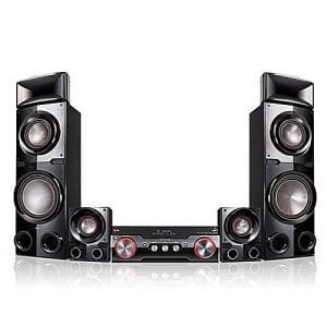 LG Wireless Bluetooth Dual Sub-Woofer DJ Home Theater - AUD-ARX10 - Black