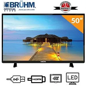 Bruhm 50-Inch Smart 4K UHD LED TV + Wall Bracket