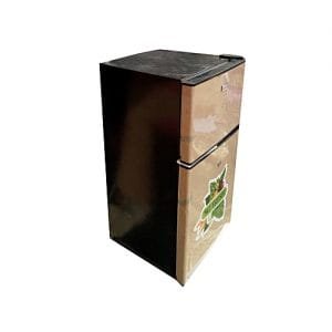 Freezeclime Double Door Table Size Refrigerator - FC138 - Golden