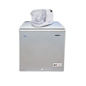 Haier Thermocool Small Chest Freezer HTF-146H Silver + Free Mini Chopper