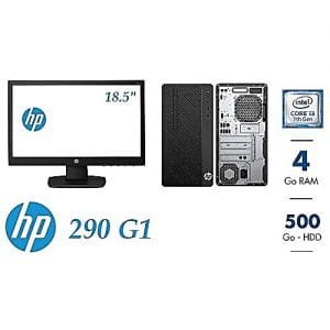 HP 290 G1 Microtower PC Dual-Core 500GB/4GB FREEDOS Desktop + 18.5 Monitor