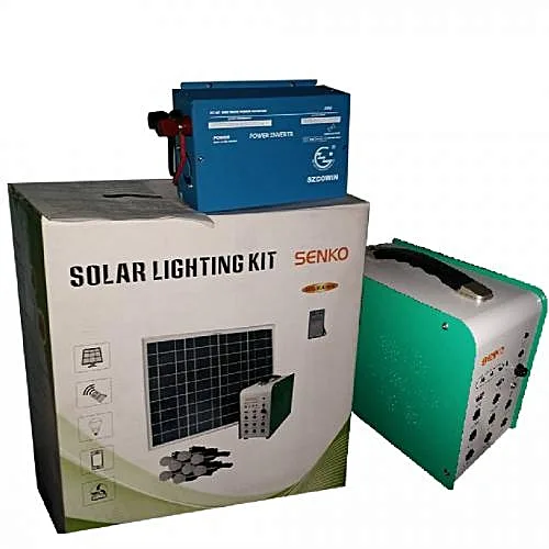 Generic Solar Generator Kit With 8 Super Bright Bulbs And Inverter