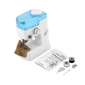 Generic Multifunction Mini Electric Sewing Machine LED Light Sewing Hand Overlock Double Thread Sewing Machine With Concealed Drawer SLS