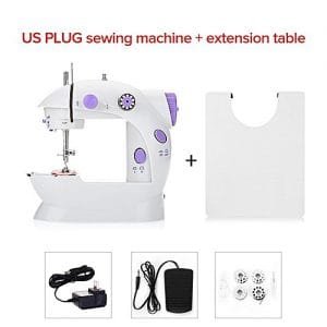 Generic Mini Handheld Sewing Machine Dual Speed Double Thread With Light Multi-function Electric Automatic Tread Rewind Sewing Tools SLS