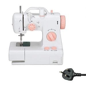 Generic Light Color Tangential Knife Reverse Sewing Pants Tailor Sewing Machine Mini Household Sewing Machine European US British Plug SLS