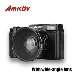 Generic LEBAIQI AMKOV CD - R2 CDR2 Digital Camera Video Camcorder With 3 Inch TFT Screen UV Filter 0.45X Super Wide Angle Lens Photo Cameras