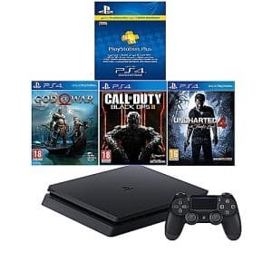 Sony PS4 500GB Slim Console With 3 Games And 3 Month PS Plus Membership
