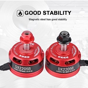 Generic 4pcs DX2205B 2300KV 2-4S Brushless Motor RC Part Set For QAV250 ZMR250 Racing FPV Drone Metal And Magnet Motor CNC Case RC Part